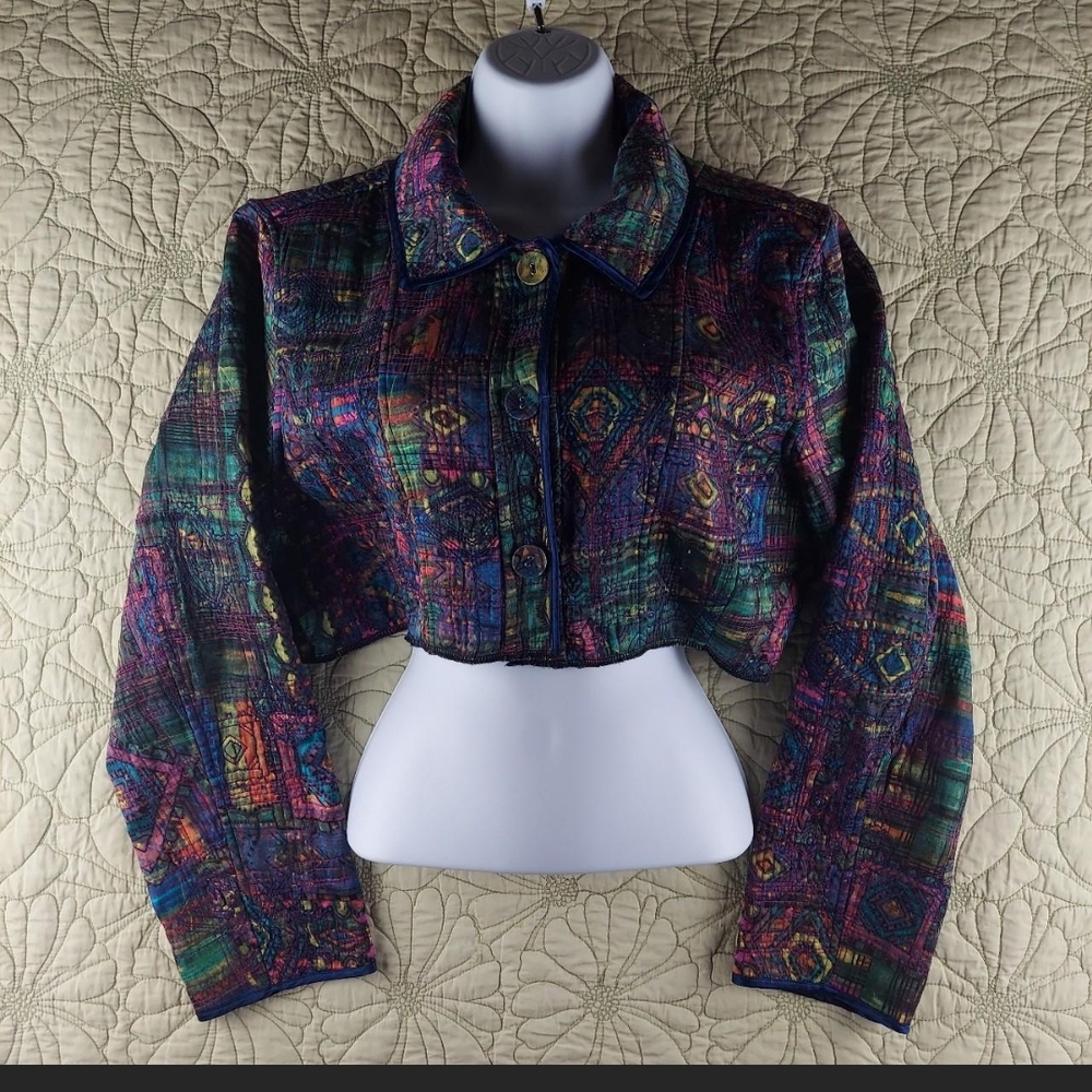 Colorful Cropped Jacket
